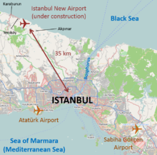 Istanbul airport locations