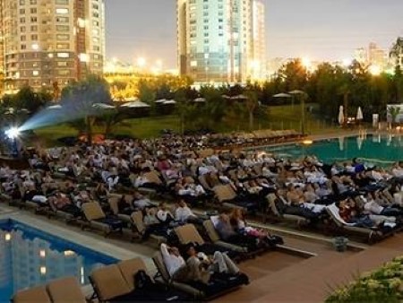 An Outdoor Cinema, Perfect way to Relax After Time Spent Looking at Istanbul Property