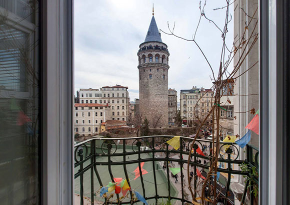 Modern Galata Tower Loft Nice View For Rent In Istanbull